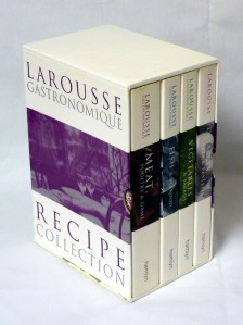 Larousse Gastronomique, French Language Edition, 3 volumes, Slipcase Larousse Staff